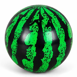 Watermelon Design Inflatable Beach Ball, 20 cm Diameter, Made from High-Quality PVC Material, Ideal for Summer Beach, Pool Parties, and Outdoor Water Activities.